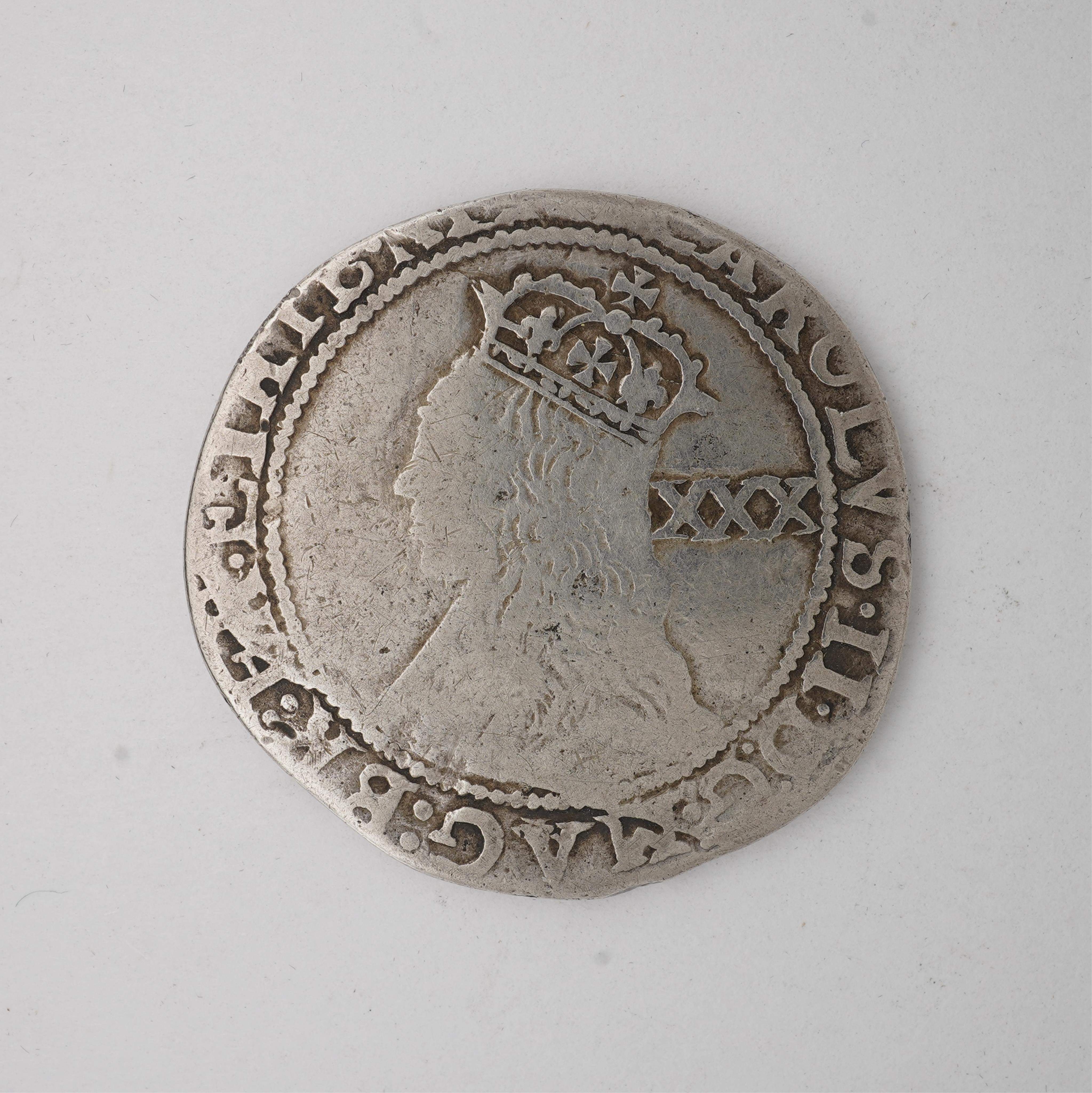 British hammered coins, Charles II, silver halfcrown, third hammered issue, S.3321, mm. Crown, irregular flan, fair to good, ex. Coincraft
